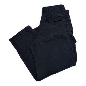 Duluth Trading‎ Company Black Cargo Cotton Work Pants Men’s 38x30